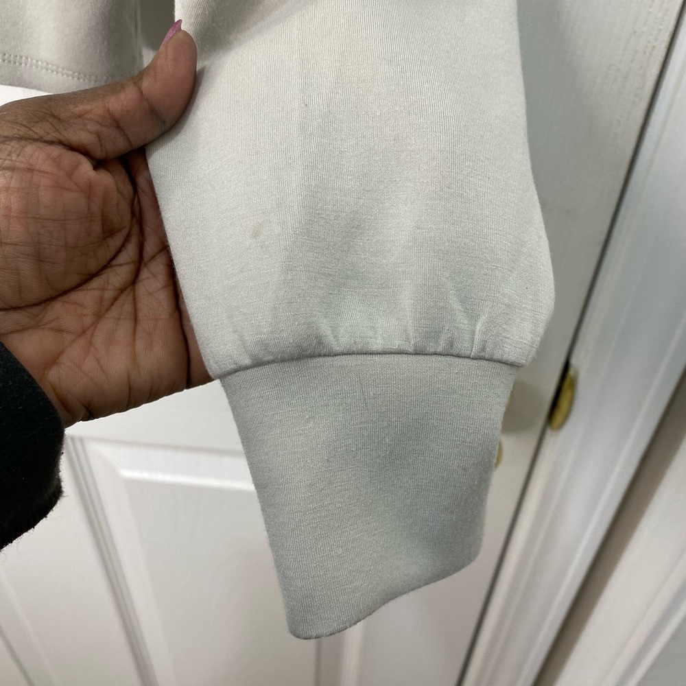 Sincerely Jules Cream and Tan Quarter Zip Pullover - Picture 2 of 8